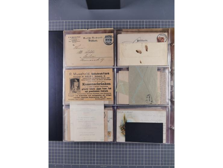 Berlin-Berliner Packetfahrt-Gesellschaft: 1886/1915, frankierte Post mit ca. 90 Briefen, Karten und Drucksachen mit diversen 
