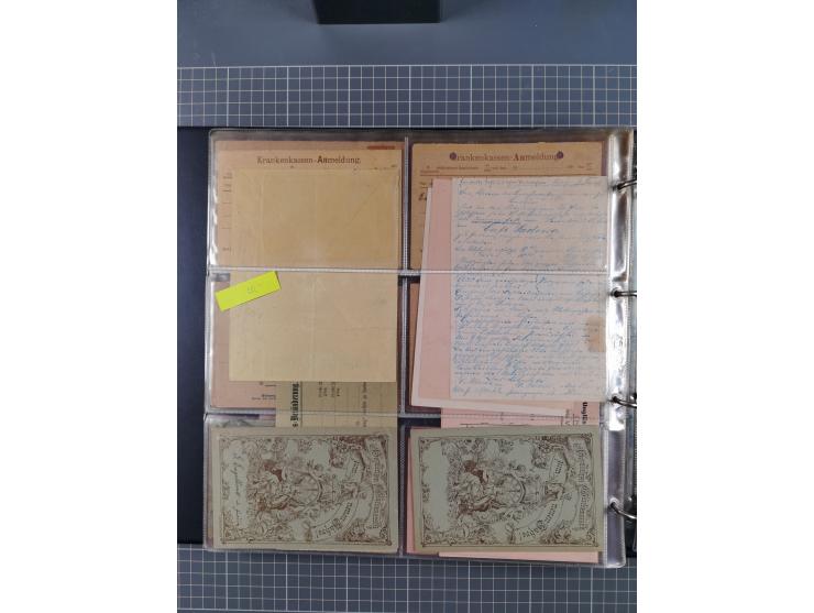 Berlin-Berliner Packetfahrt-Gesellschaft: 1886/1902, interessante Sammlung “Ganzsachenkarten und Streifbänder” mit ca.290 ung