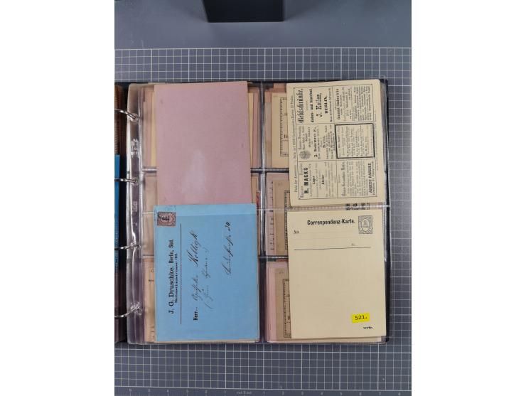 Berlin: 1873/1900, Sammlung diverser Anstalten mit Schwerpunkt bei der “HANSA” und “Berliner Verkehrs-Anstalt” mit ca. 160 Br