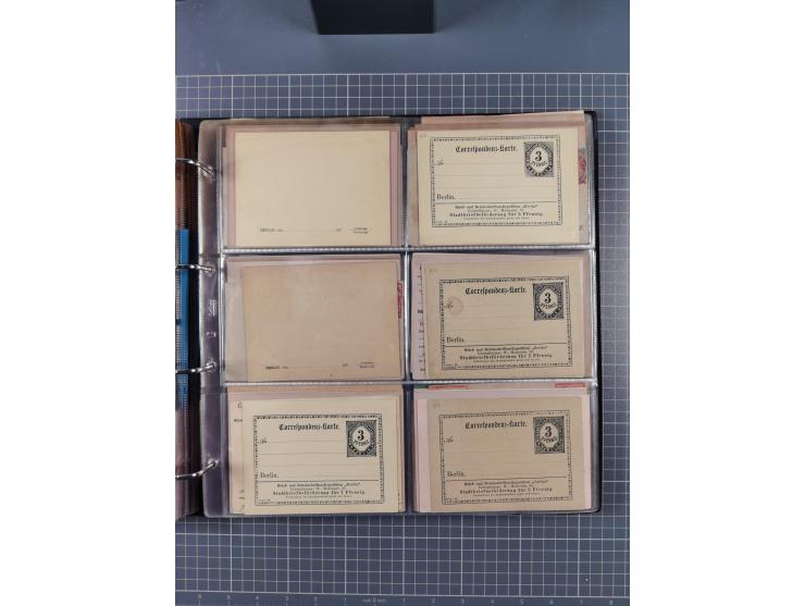 Berlin: 1873/1900, Sammlung diverser Anstalten mit Schwerpunkt bei der “HANSA” und “Berliner Verkehrs-Anstalt” mit ca. 160 Br