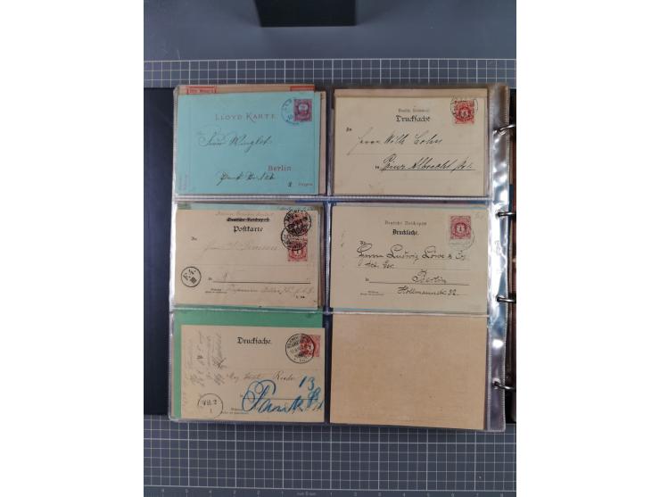 Berlin: 1873/1900, Sammlung diverser Anstalten mit Schwerpunkt bei der “HANSA” und “Berliner Verkehrs-Anstalt” mit ca. 160 Br