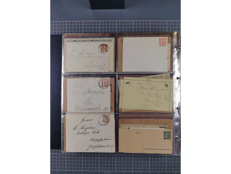 Berlin: 1873/1900, Sammlung diverser Anstalten mit Schwerpunkt bei der “HANSA” und “Berliner Verkehrs-Anstalt” mit ca. 160 Br