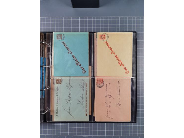 Berlin: 1873/1900, Sammlung diverser Anstalten mit Schwerpunkt bei der “HANSA” und “Berliner Verkehrs-Anstalt” mit ca. 160 Br