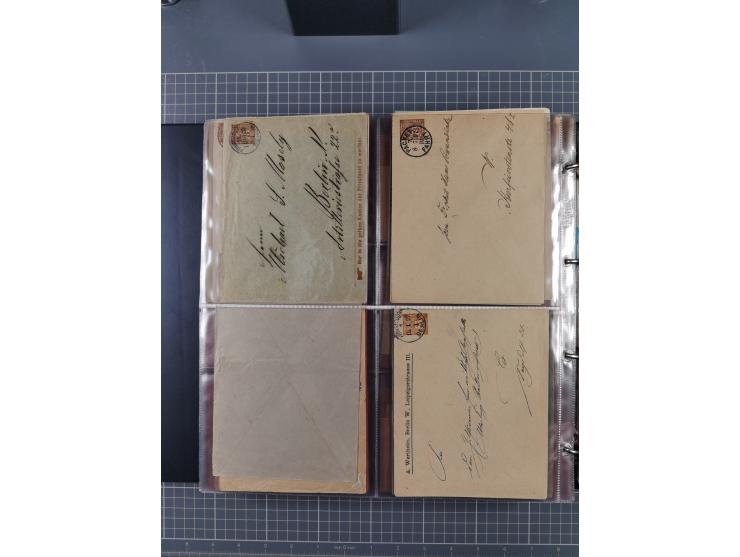 Berlin: 1873/1900, Sammlung diverser Anstalten mit Schwerpunkt bei der “HANSA” und “Berliner Verkehrs-Anstalt” mit ca. 160 Br