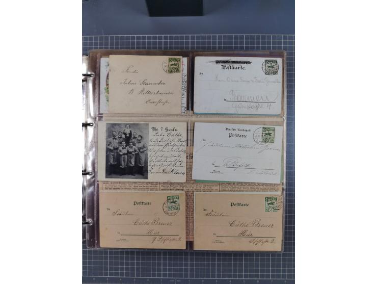 Auerbach bis Zittau: 1886/1900, umfangreiche Sammlung mit über 550 Briefen, Karten sowie ungebrauchten und gebrauchten Ganzsa