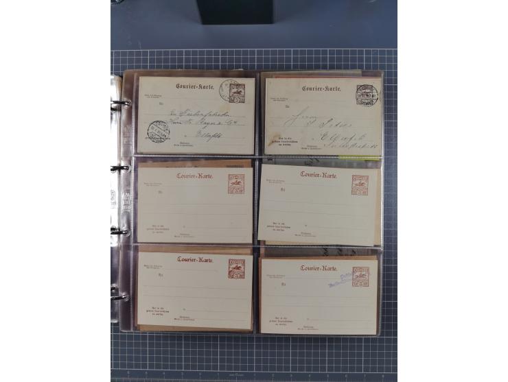 Auerbach bis Zittau: 1886/1900, umfangreiche Sammlung mit über 550 Briefen, Karten sowie ungebrauchten und gebrauchten Ganzsa