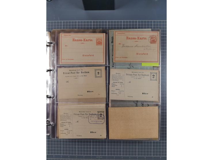 Auerbach bis Zittau: 1886/1900, umfangreiche Sammlung mit über 550 Briefen, Karten sowie ungebrauchten und gebrauchten Ganzsa