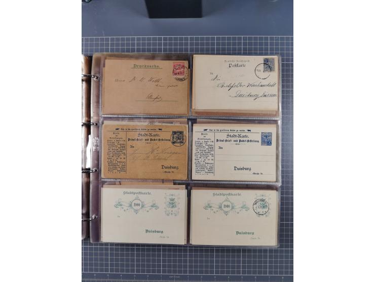 Auerbach bis Zittau: 1886/1900, umfangreiche Sammlung mit über 550 Briefen, Karten sowie ungebrauchten und gebrauchten Ganzsa