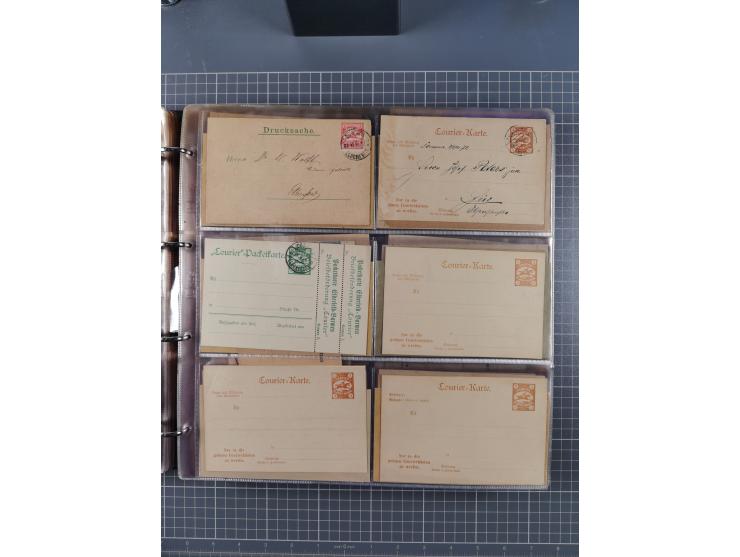 Auerbach bis Zittau: 1886/1900, umfangreiche Sammlung mit über 550 Briefen, Karten sowie ungebrauchten und gebrauchten Ganzsa