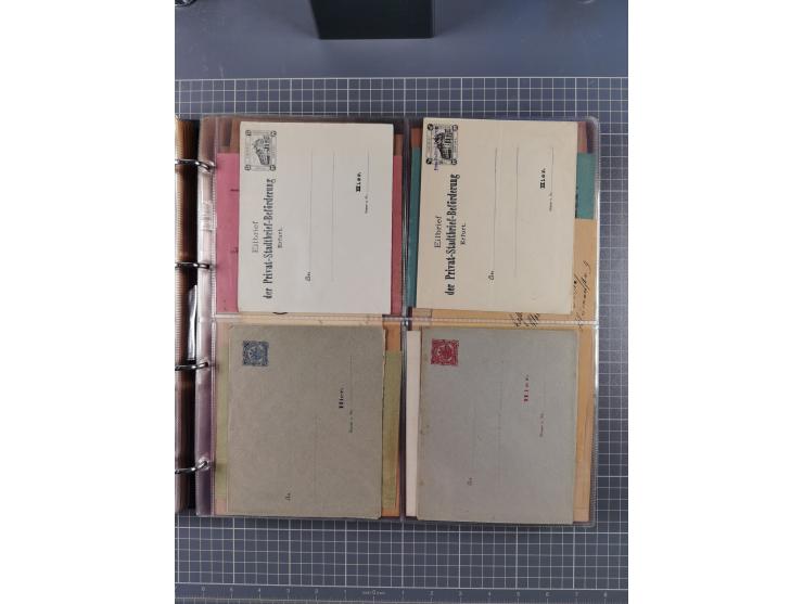 Auerbach bis Zittau: 1886/1900, umfangreiche Sammlung mit über 550 Briefen, Karten sowie ungebrauchten und gebrauchten Ganzsa