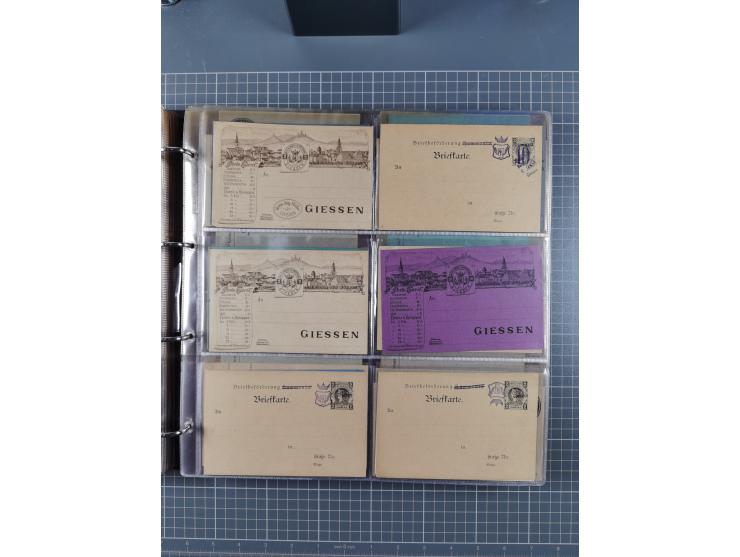 Auerbach bis Zittau: 1886/1900, umfangreiche Sammlung mit über 550 Briefen, Karten sowie ungebrauchten und gebrauchten Ganzsa