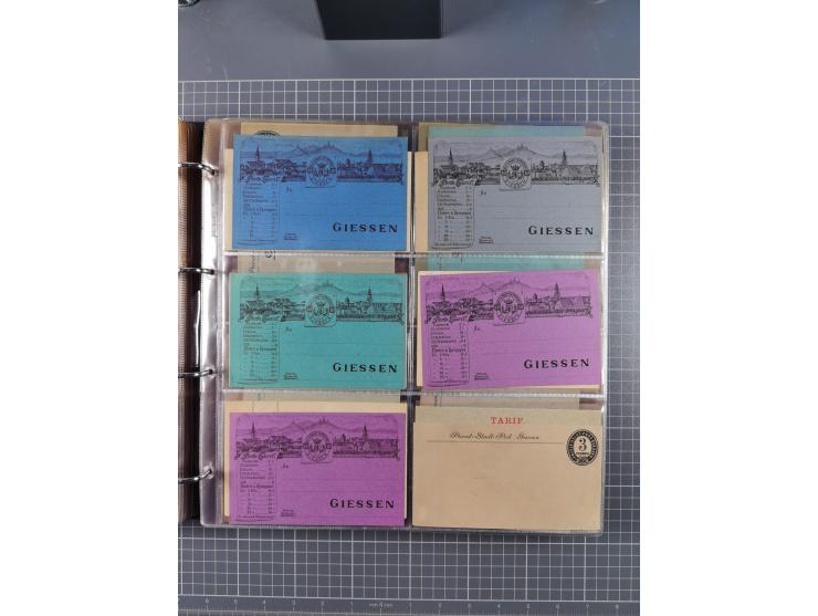 Auerbach bis Zittau: 1886/1900, umfangreiche Sammlung mit über 550 Briefen, Karten sowie ungebrauchten und gebrauchten Ganzsa