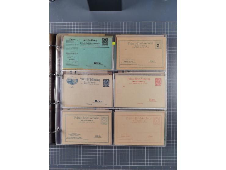 Auerbach bis Zittau: 1886/1900, umfangreiche Sammlung mit über 550 Briefen, Karten sowie ungebrauchten und gebrauchten Ganzsa