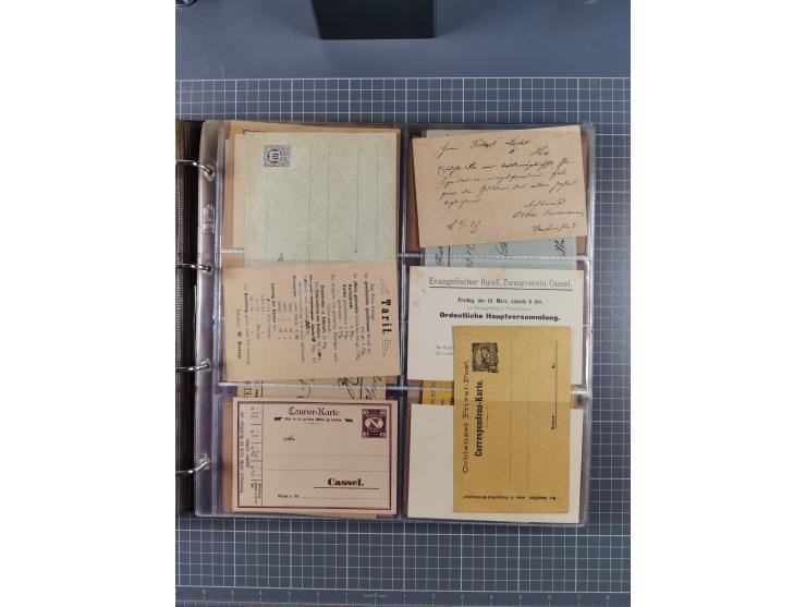 Auerbach bis Zittau: 1886/1900, umfangreiche Sammlung mit über 550 Briefen, Karten sowie ungebrauchten und gebrauchten Ganzsa