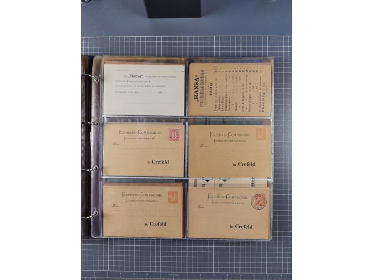 Auerbach bis Zittau: 1886/1900, umfangreiche Sammlung mit über 550 Briefen, Karten sowie ungebrauchten und gebrauchten Ganzsa