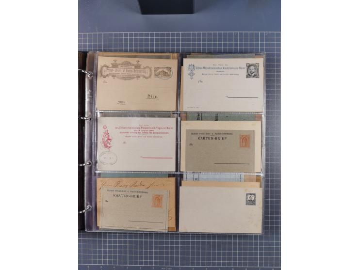 Auerbach bis Zittau: 1886/1900, umfangreiche Sammlung mit über 550 Briefen, Karten sowie ungebrauchten und gebrauchten Ganzsa