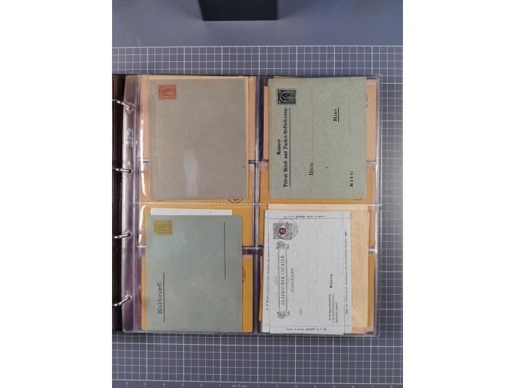 Auerbach bis Zittau: 1886/1900, umfangreiche Sammlung mit über 550 Briefen, Karten sowie ungebrauchten und gebrauchten Ganzsa