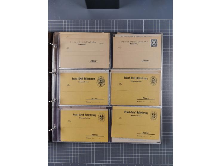 Auerbach bis Zittau: 1886/1900, umfangreiche Sammlung mit über 550 Briefen, Karten sowie ungebrauchten und gebrauchten Ganzsa