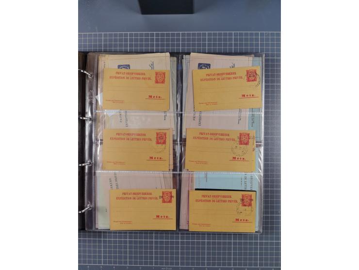 Auerbach bis Zittau: 1886/1900, umfangreiche Sammlung mit über 550 Briefen, Karten sowie ungebrauchten und gebrauchten Ganzsa