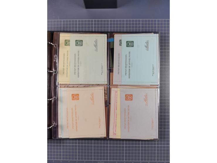 Auerbach bis Zittau: 1886/1900, umfangreiche Sammlung mit über 550 Briefen, Karten sowie ungebrauchten und gebrauchten Ganzsa