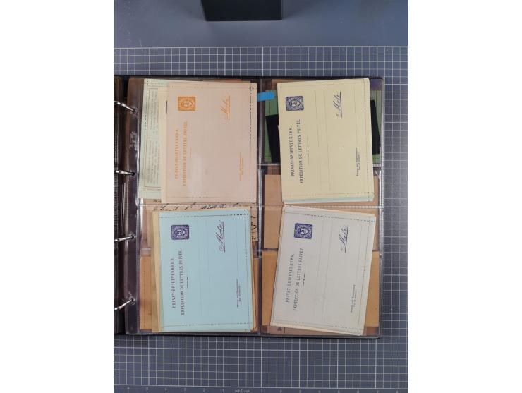 Auerbach bis Zittau: 1886/1900, umfangreiche Sammlung mit über 550 Briefen, Karten sowie ungebrauchten und gebrauchten Ganzsa