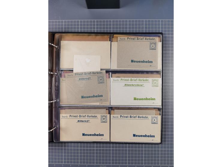 Auerbach bis Zittau: 1886/1900, umfangreiche Sammlung mit über 550 Briefen, Karten sowie ungebrauchten und gebrauchten Ganzsa