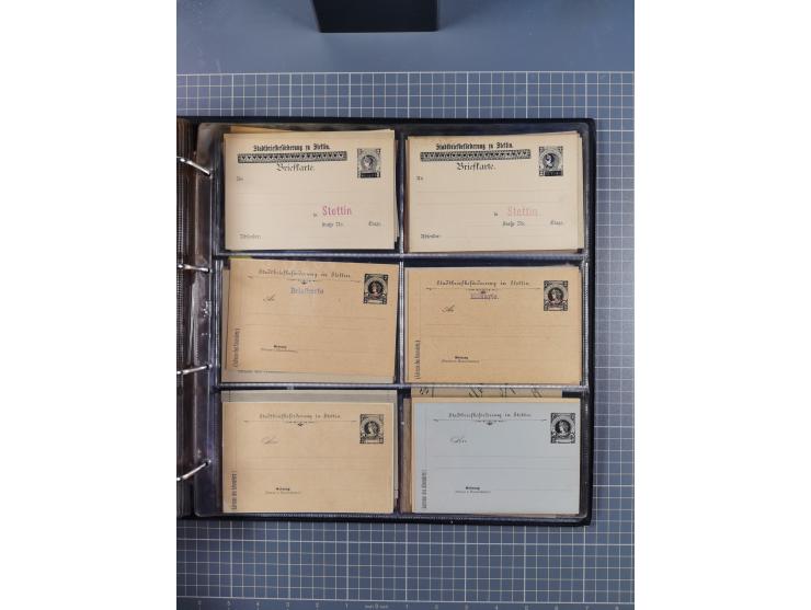 Auerbach bis Zittau: 1886/1900, umfangreiche Sammlung mit über 550 Briefen, Karten sowie ungebrauchten und gebrauchten Ganzsa