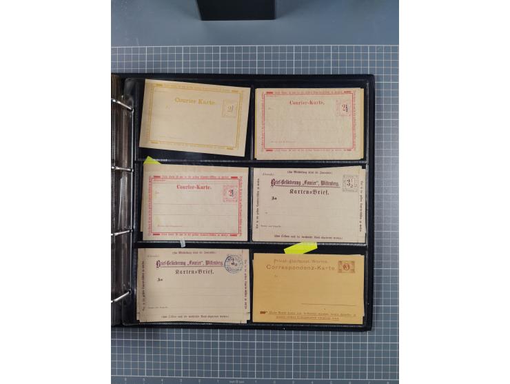 Auerbach bis Zittau: 1886/1900, umfangreiche Sammlung mit über 550 Briefen, Karten sowie ungebrauchten und gebrauchten Ganzsa