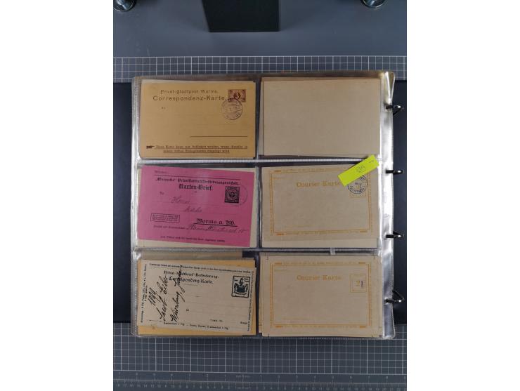 Auerbach bis Zittau: 1886/1900, umfangreiche Sammlung mit über 550 Briefen, Karten sowie ungebrauchten und gebrauchten Ganzsa