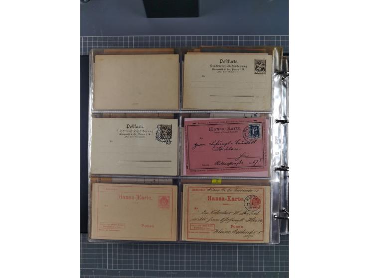 Auerbach bis Zittau: 1886/1900, umfangreiche Sammlung mit über 550 Briefen, Karten sowie ungebrauchten und gebrauchten Ganzsa