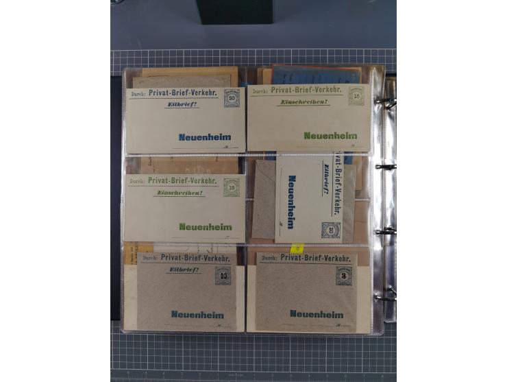 Auerbach bis Zittau: 1886/1900, umfangreiche Sammlung mit über 550 Briefen, Karten sowie ungebrauchten und gebrauchten Ganzsa