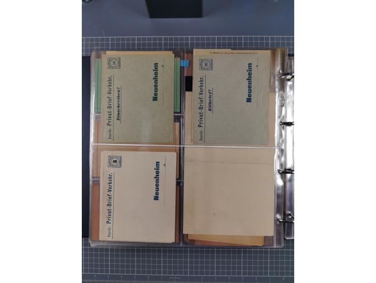 Auerbach bis Zittau: 1886/1900, umfangreiche Sammlung mit über 550 Briefen, Karten sowie ungebrauchten und gebrauchten Ganzsa