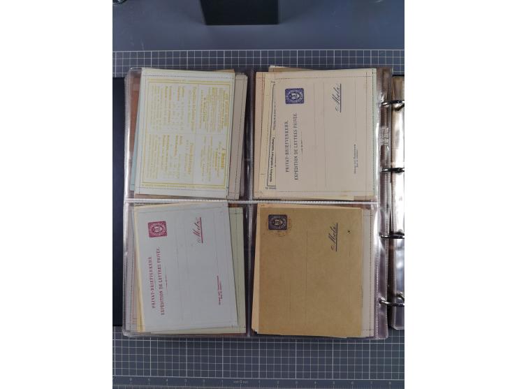 Auerbach bis Zittau: 1886/1900, umfangreiche Sammlung mit über 550 Briefen, Karten sowie ungebrauchten und gebrauchten Ganzsa