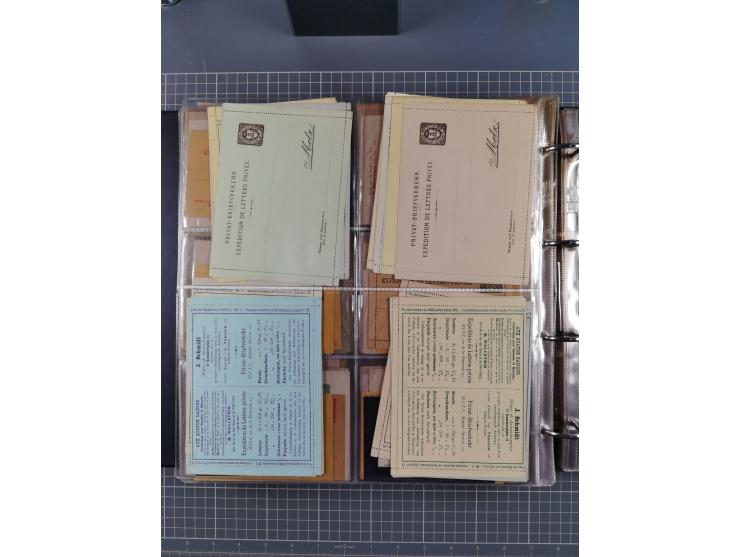 Auerbach bis Zittau: 1886/1900, umfangreiche Sammlung mit über 550 Briefen, Karten sowie ungebrauchten und gebrauchten Ganzsa