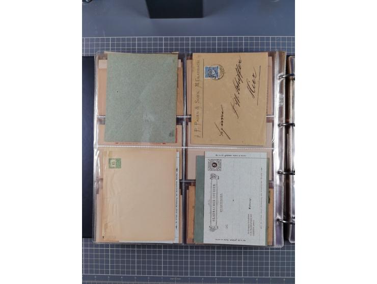 Auerbach bis Zittau: 1886/1900, umfangreiche Sammlung mit über 550 Briefen, Karten sowie ungebrauchten und gebrauchten Ganzsa