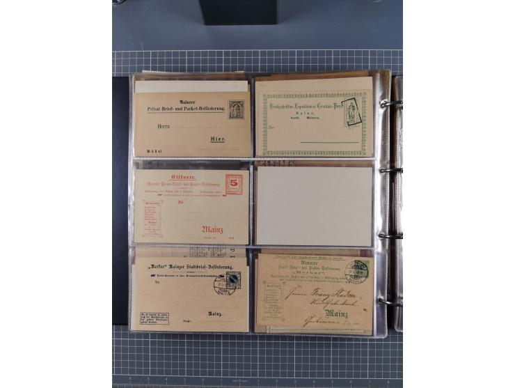 Auerbach bis Zittau: 1886/1900, umfangreiche Sammlung mit über 550 Briefen, Karten sowie ungebrauchten und gebrauchten Ganzsa