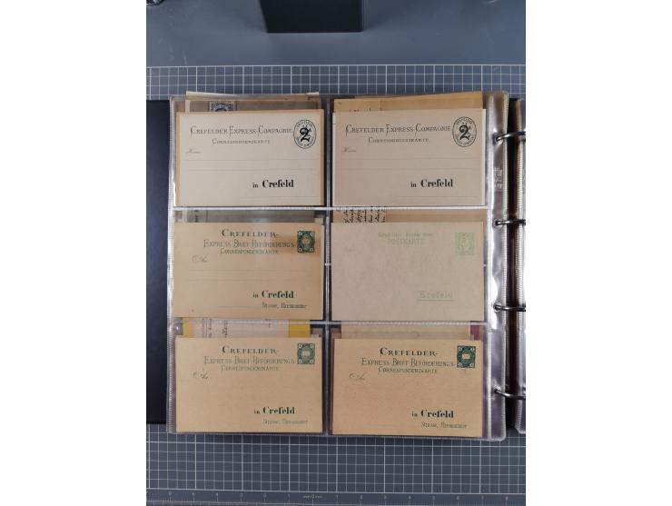 Auerbach bis Zittau: 1886/1900, umfangreiche Sammlung mit über 550 Briefen, Karten sowie ungebrauchten und gebrauchten Ganzsa