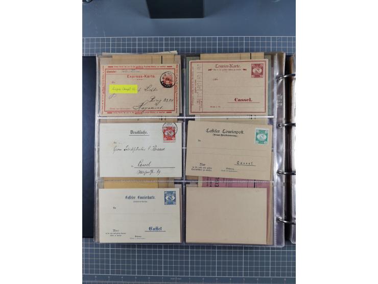 Auerbach bis Zittau: 1886/1900, umfangreiche Sammlung mit über 550 Briefen, Karten sowie ungebrauchten und gebrauchten Ganzsa