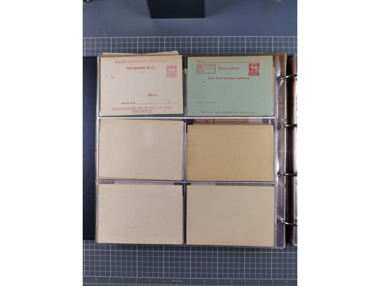 Auerbach bis Zittau: 1886/1900, umfangreiche Sammlung mit über 550 Briefen, Karten sowie ungebrauchten und gebrauchten Ganzsa