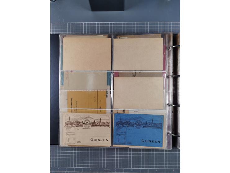 Auerbach bis Zittau: 1886/1900, umfangreiche Sammlung mit über 550 Briefen, Karten sowie ungebrauchten und gebrauchten Ganzsa