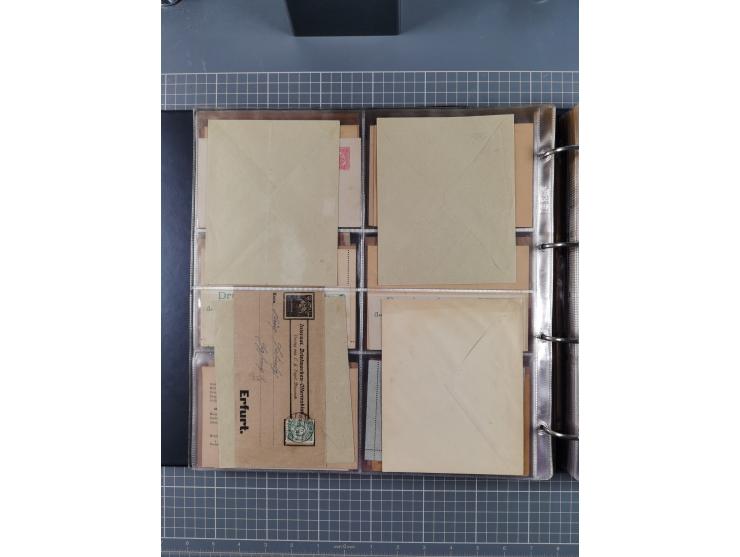 Auerbach bis Zittau: 1886/1900, umfangreiche Sammlung mit über 550 Briefen, Karten sowie ungebrauchten und gebrauchten Ganzsa