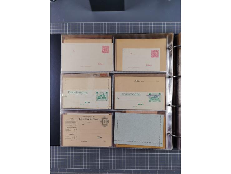 Auerbach bis Zittau: 1886/1900, umfangreiche Sammlung mit über 550 Briefen, Karten sowie ungebrauchten und gebrauchten Ganzsa