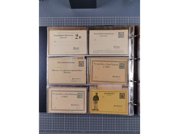 Auerbach bis Zittau: 1886/1900, umfangreiche Sammlung mit über 550 Briefen, Karten sowie ungebrauchten und gebrauchten Ganzsa