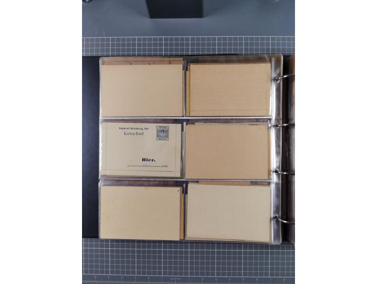 Auerbach bis Zittau: 1886/1900, umfangreiche Sammlung mit über 550 Briefen, Karten sowie ungebrauchten und gebrauchten Ganzsa