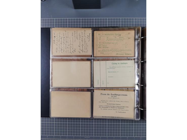 Auerbach bis Zittau: 1886/1900, umfangreiche Sammlung mit über 550 Briefen, Karten sowie ungebrauchten und gebrauchten Ganzsa