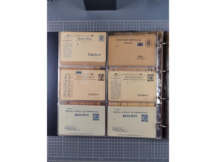 Auerbach bis Zittau: 1886/1900, umfangreiche Sammlung mit über 550 Briefen, Karten sowie ungebrauchten und gebrauchten Ganzsa