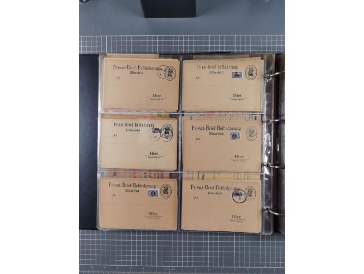 Auerbach bis Zittau: 1886/1900, umfangreiche Sammlung mit über 550 Briefen, Karten sowie ungebrauchten und gebrauchten Ganzsa