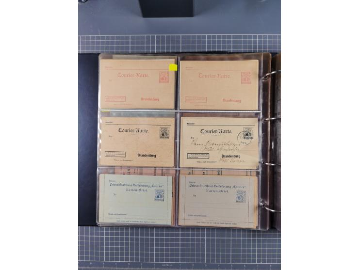 Auerbach bis Zittau: 1886/1900, umfangreiche Sammlung mit über 550 Briefen, Karten sowie ungebrauchten und gebrauchten Ganzsa