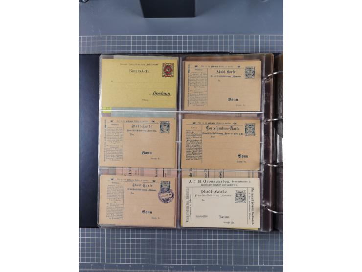 Auerbach bis Zittau: 1886/1900, umfangreiche Sammlung mit über 550 Briefen, Karten sowie ungebrauchten und gebrauchten Ganzsa