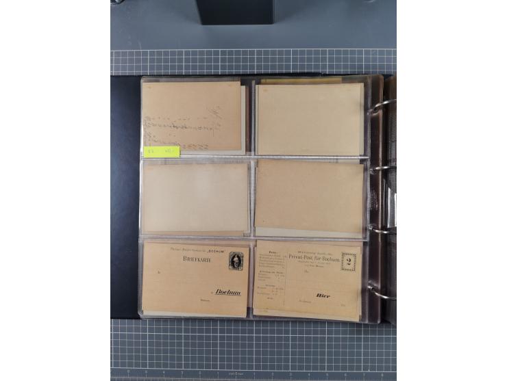 Auerbach bis Zittau: 1886/1900, umfangreiche Sammlung mit über 550 Briefen, Karten sowie ungebrauchten und gebrauchten Ganzsa